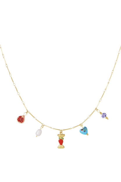 Happy Initials ketting met bedels
