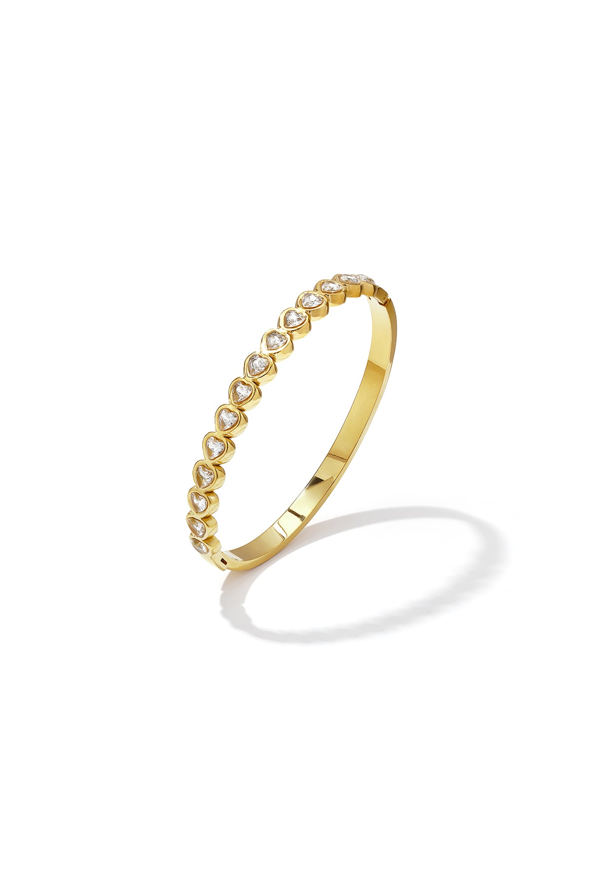 Roestvrijstalen armbanden met hartje, eenvoudige dagelijkse sieraden uit de Simple Series voor dames.