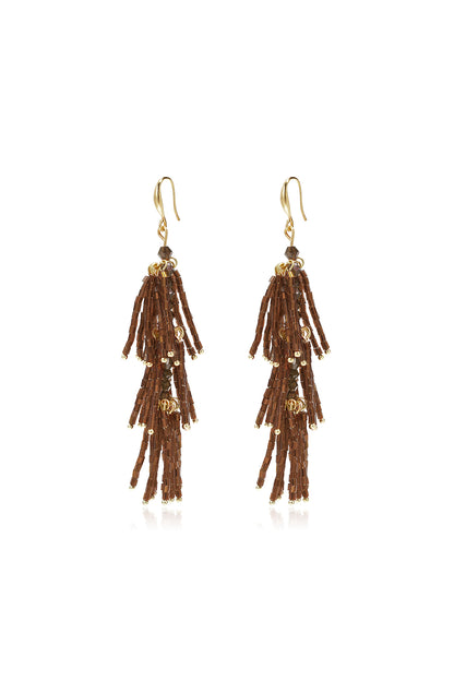 Glazen hangende oorbellen met kralen, elegante en luxe serie voor dagelijks gebruik, damessieraden