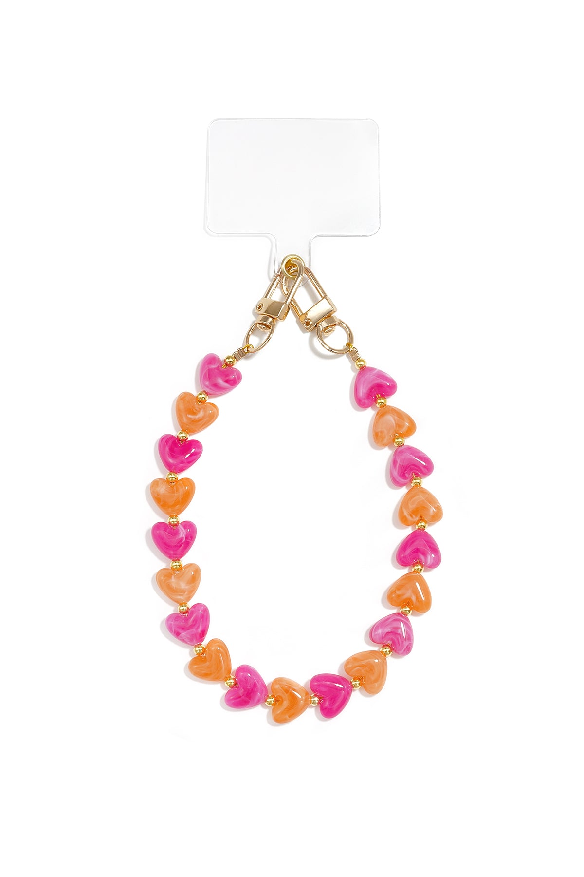 Telefoonketting met hartje, schattig, acryl, dagelijkse accessoires