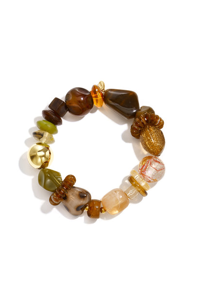 Acryl kralenarmbanden met onregelmatige vorm, eenvoudige dagelijkse collectie, damessieraden