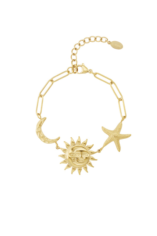 Zon Maan Ster Ketting