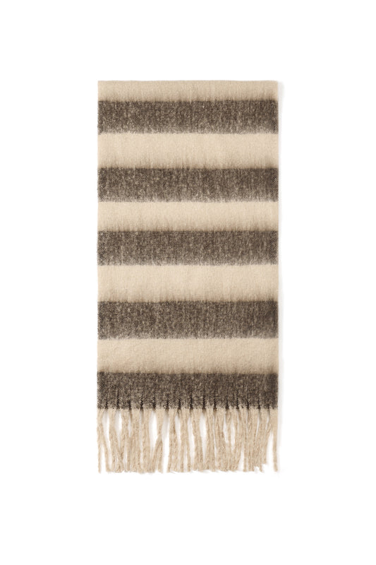 Wintersjaals met strepen, casual, polyester, dagelijkse accessoires