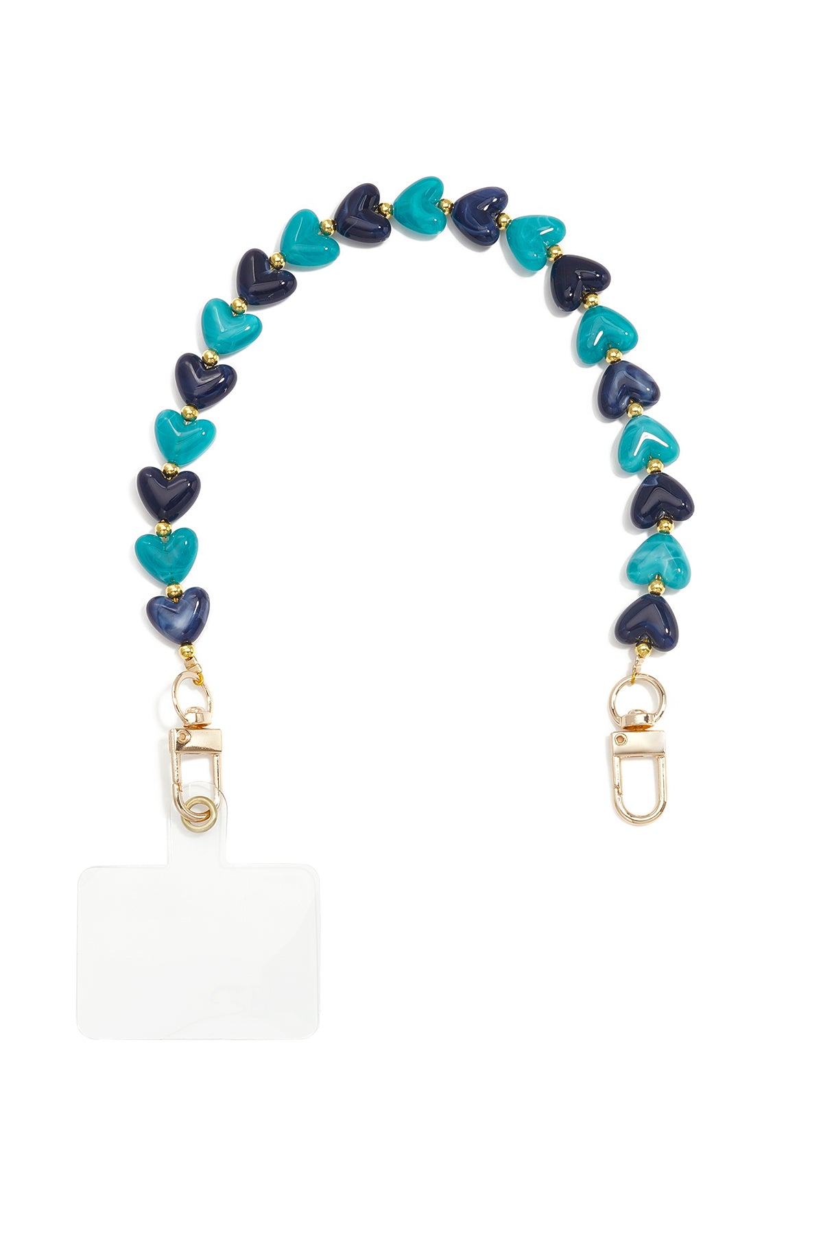 Telefoonketting met hartje, eenvoudig, acryl, dagelijkse accessoires