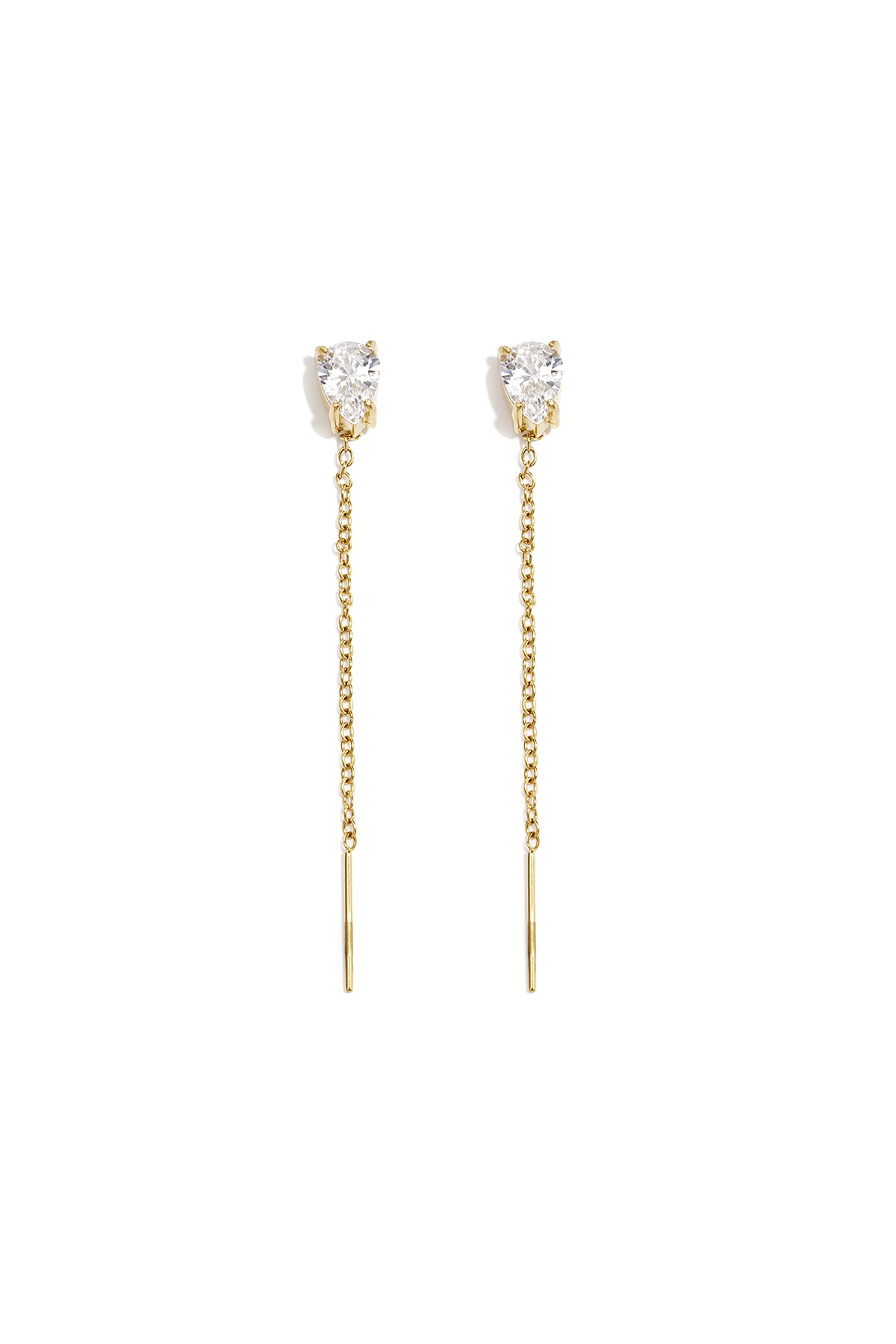 Oorbellen met hangertjes van roestvrij staal en ketting, elegante en eenvoudige serie voor dagelijks gebruik, damessieraden