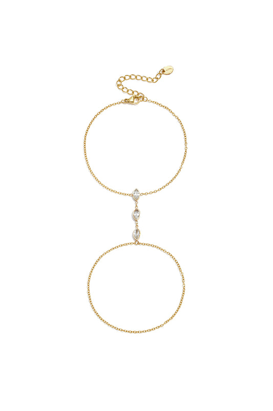 Handketting van roestvrij staal, ellipsvormig, eenvoudig, dagelijks gebruik, Simple Series, damessieraden