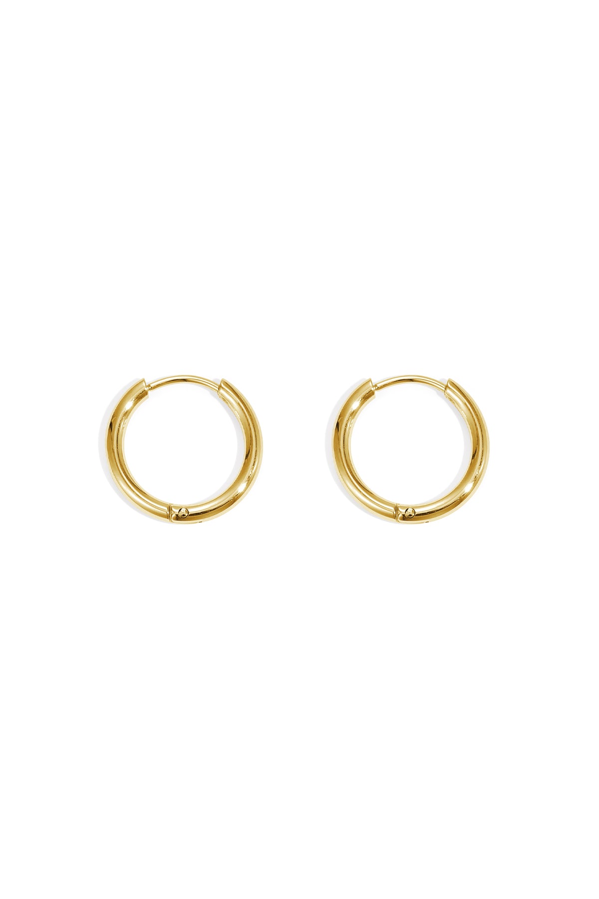 Oorbellen Little Hoops 1,6cm Goud kleur Stainless Steel