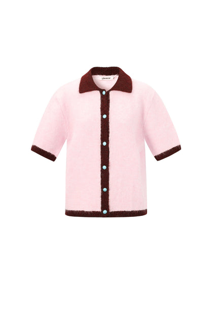 Gebreide Polyestervezel Vrouwen Trui Casual Kleurcontrast