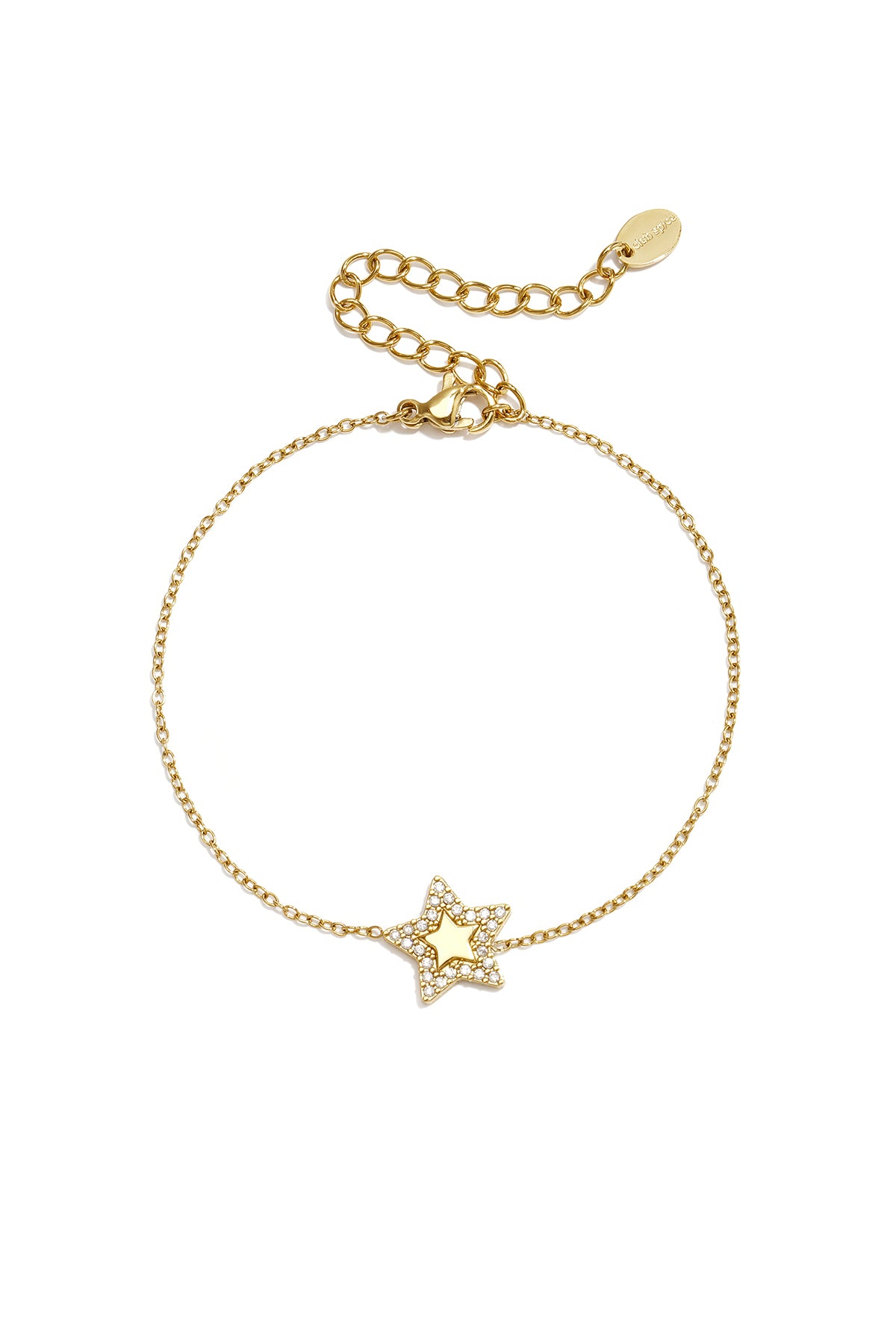 Roestvrijstalen schakelarmbanden Star Simple Daily Simple Series Damessieraden