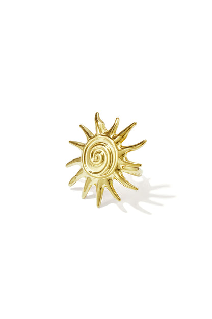 Statementringen van roestvrij staal uit de Sun Classic Daily Luxurious Series, damesjuwelen.
