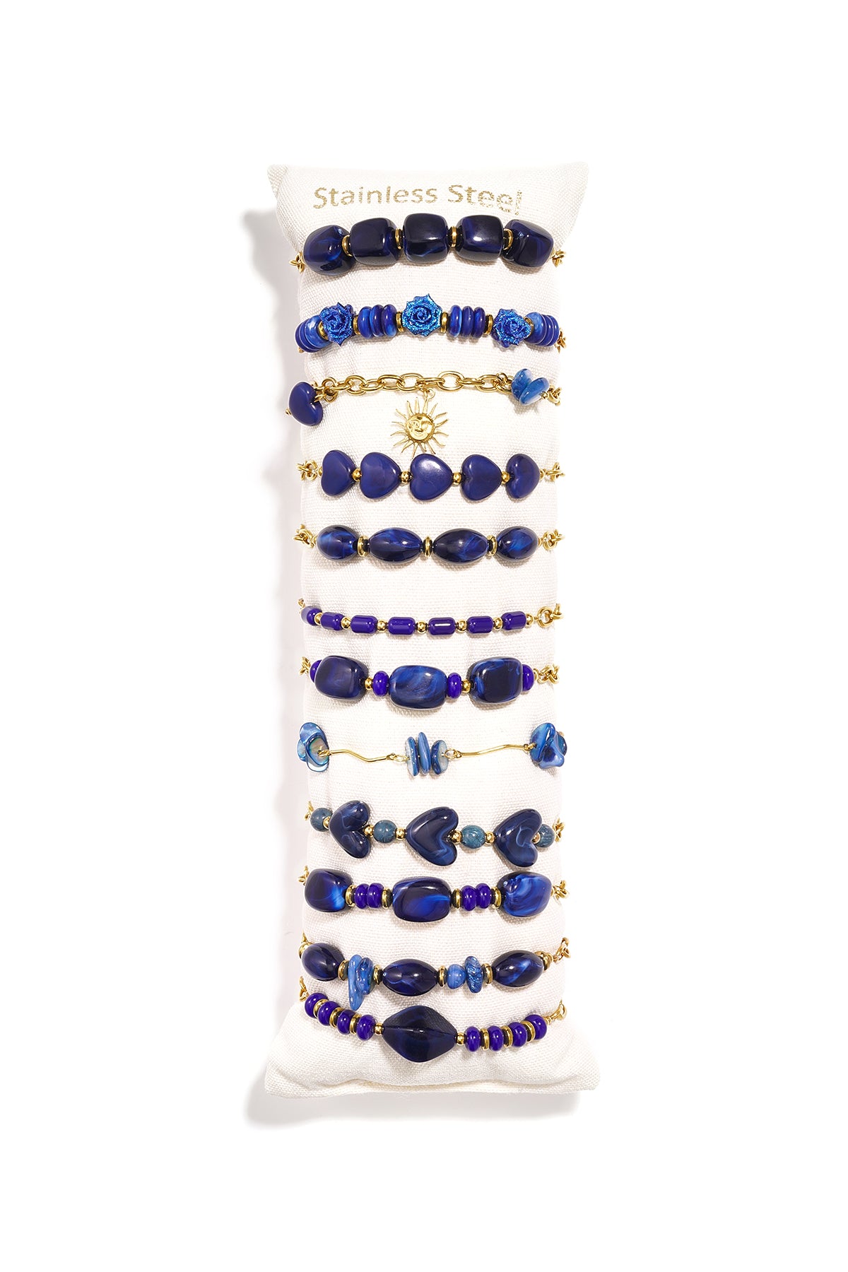 Acryl armbanden display set hartvormige eenvoudige, romantische armbanden serie voor dagelijks gebruik dames sieraden