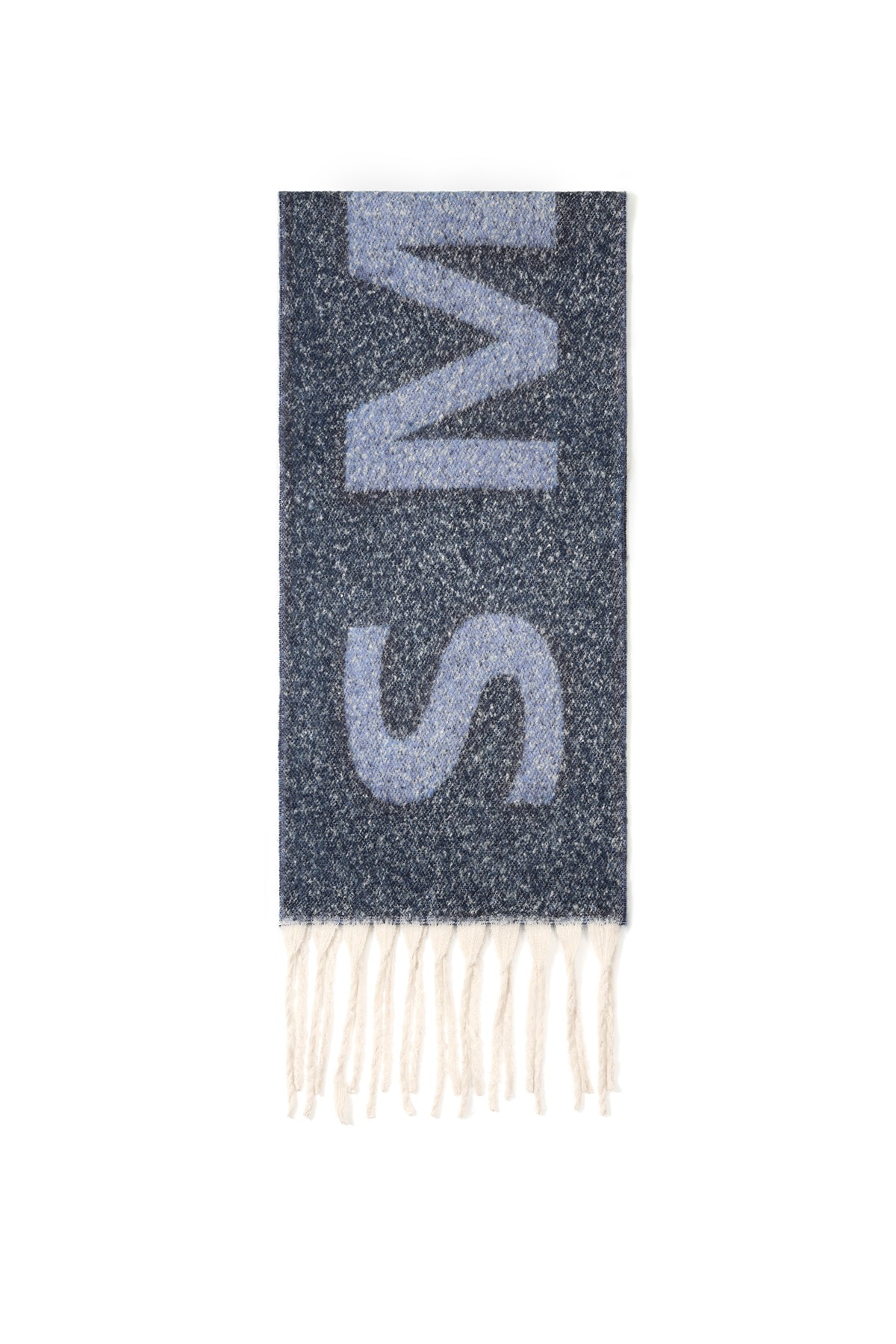 Wintersjaals met lettermotief, eenvoudig, polyester, dagelijkse accessoires