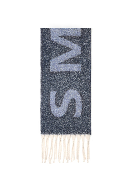 Wintersjaals met lettermotief, eenvoudig, polyester, dagelijkse accessoires