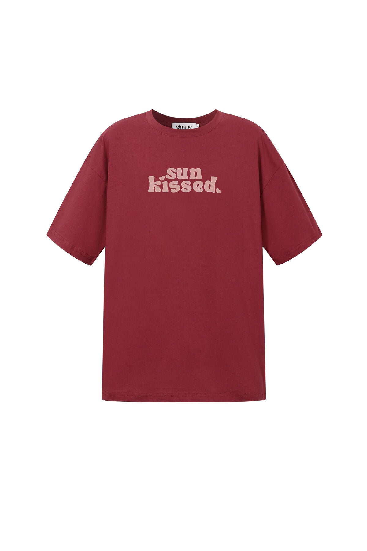 T-shirt met zonovergoten print