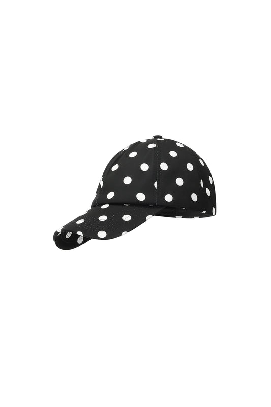 Baseballpet met stippen, klassiek polyester, dagelijkse accessoires