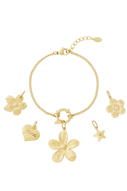 DIY-armband met bloemen