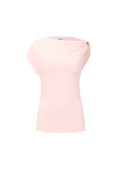 Off-shoulder top goud