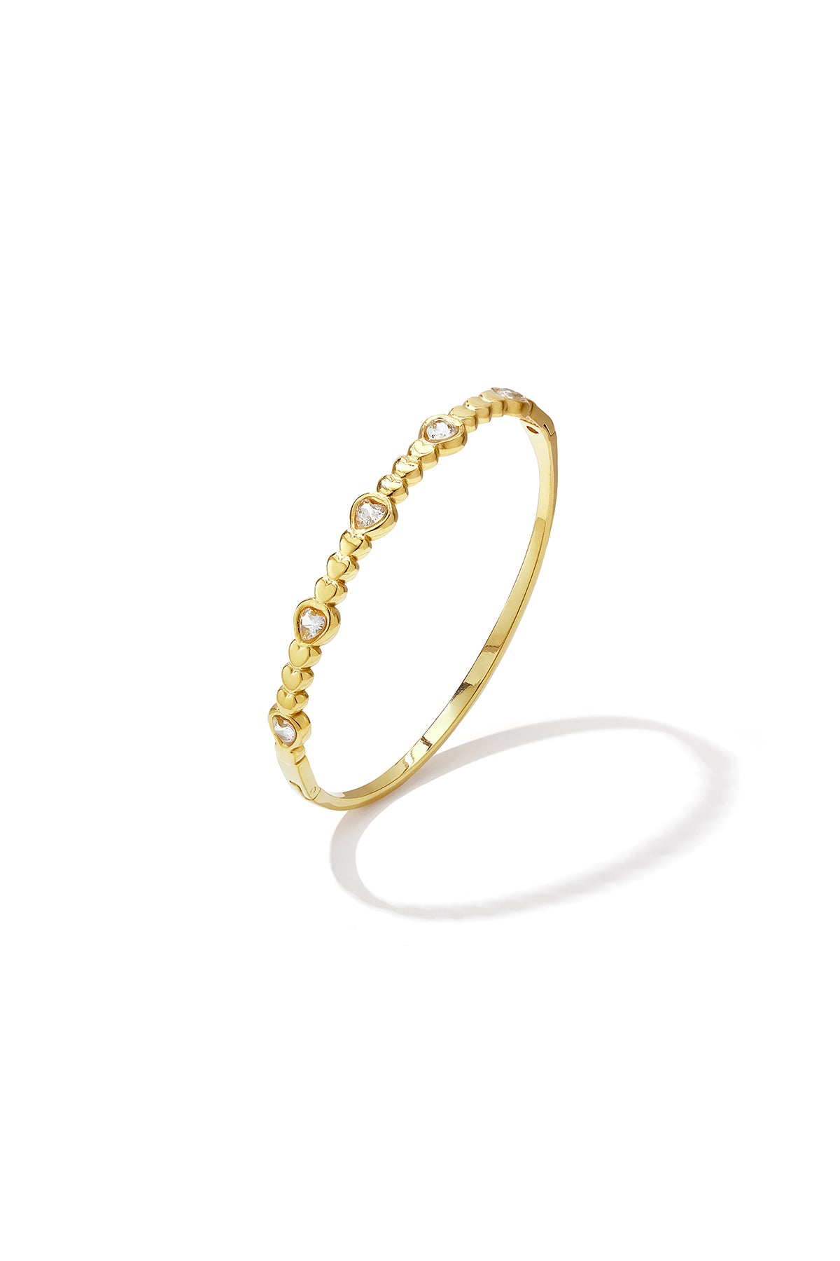 Roestvrijstalen armbanden met hartje, eenvoudige dagelijkse sieraden uit de Simple Series voor dames.