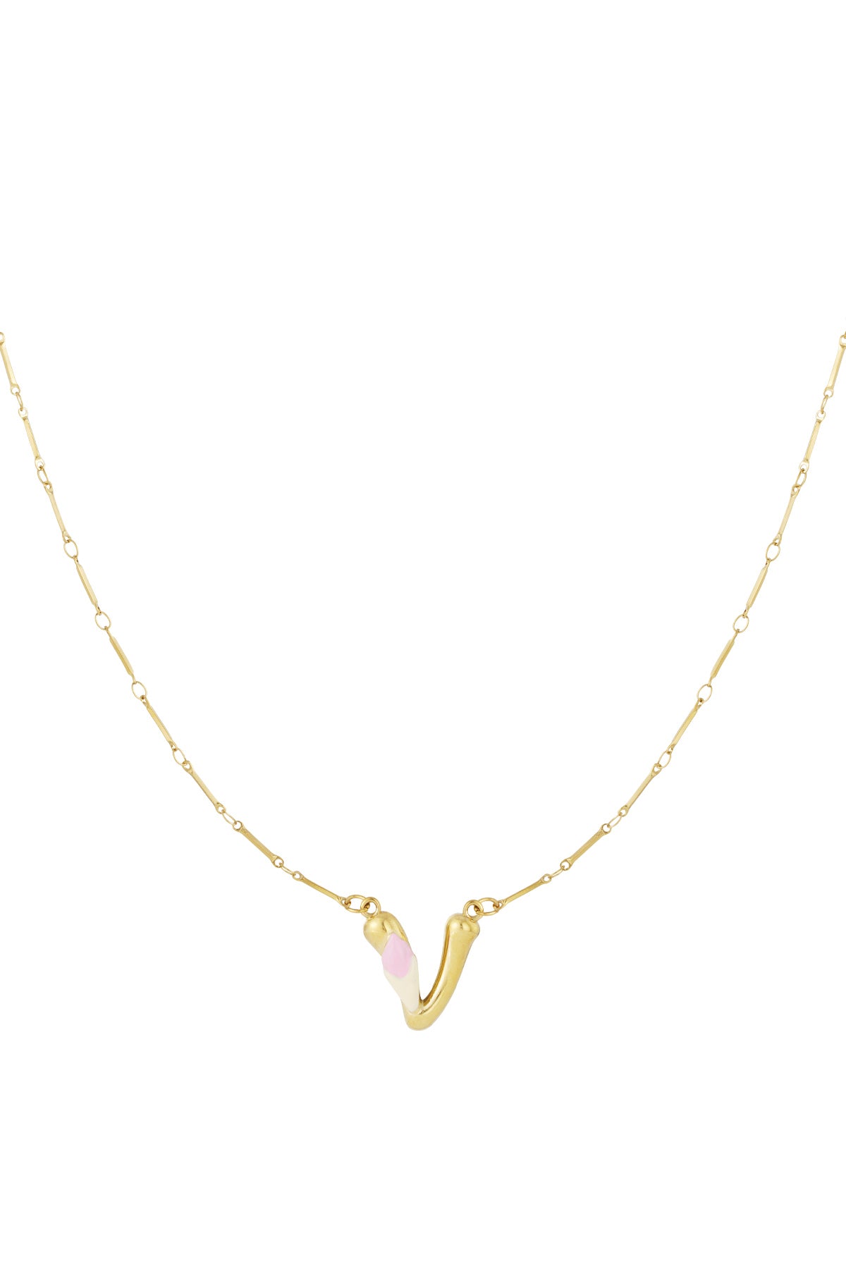 Happy Initials ketting met bedels