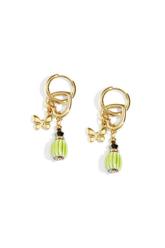 Butterfly Happy Charm oorbellen