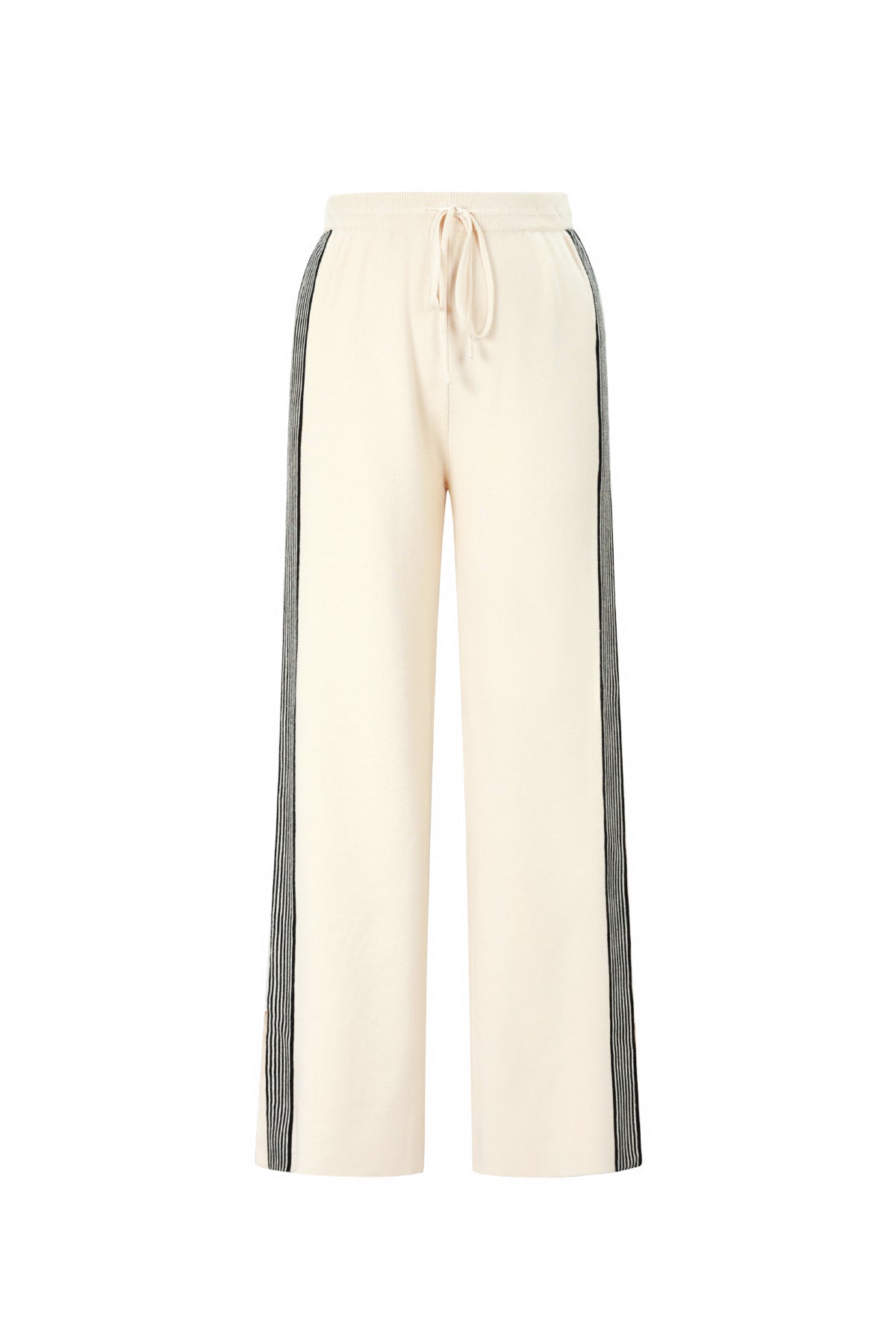 gebreide broek met strepen
