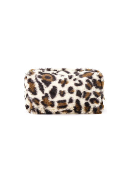 Zachte luipaard make-up tas