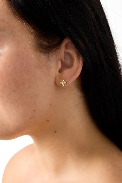 Roestvrijstalen oorknopjes met onregelmatige vorm, eenvoudige, alledaagse serie, dames sieraden