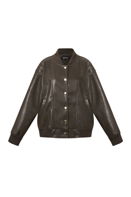 Woven Polyester Fiber Vrouwen Bomber Jas Fall/Winter Street Stijl