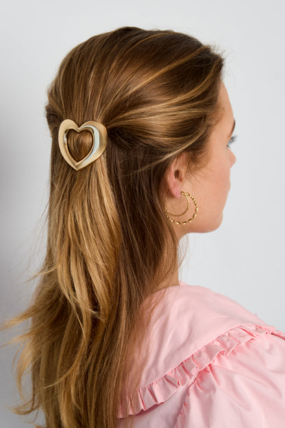 Haarclips met hartje, dagelijkse accessoires van legering