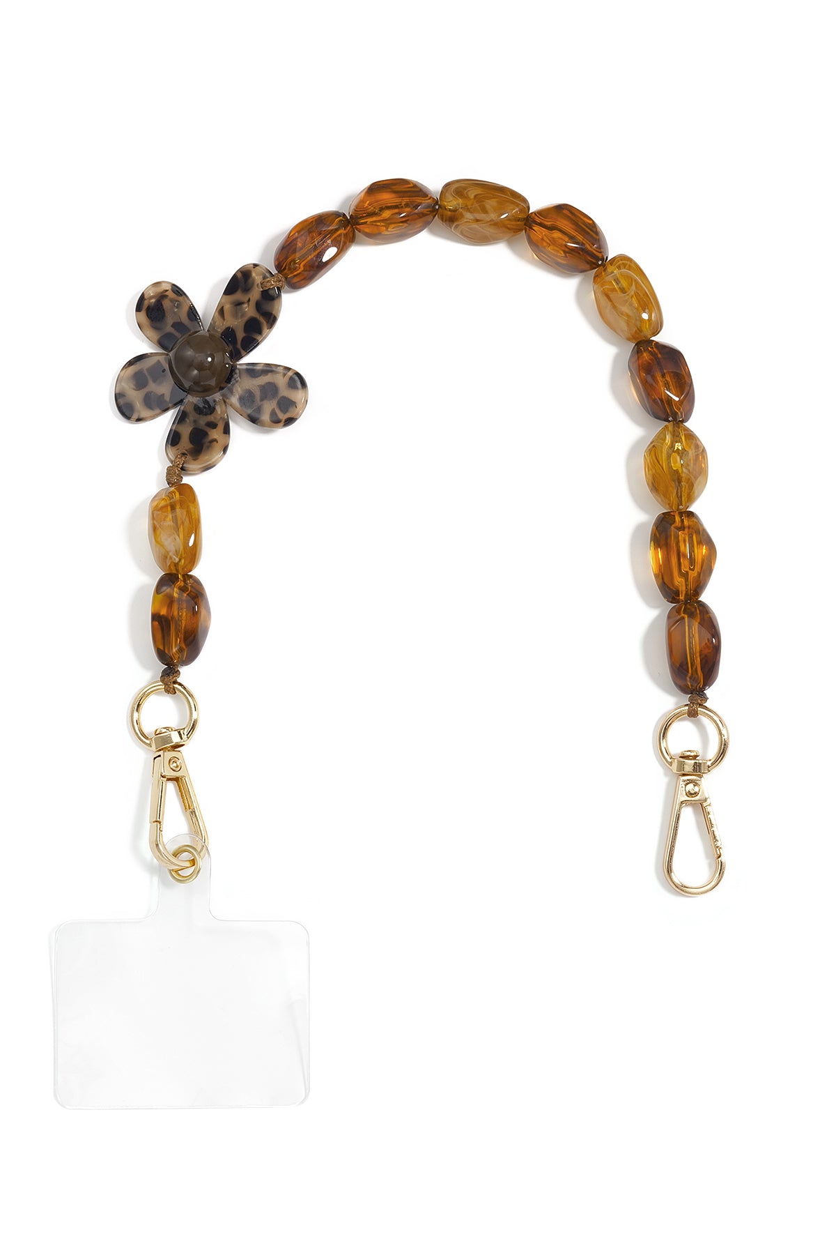 Telefoonketting met bloem, eenvoudig, acryl, dagelijkse accessoires