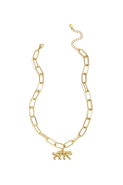Schakelketting met panterbedel
