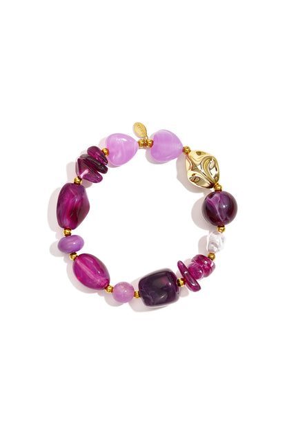 Acryl kralenarmbanden met onregelmatige vorm, casual, dagelijks gebruik, eenvoudige serie, dames sieraden