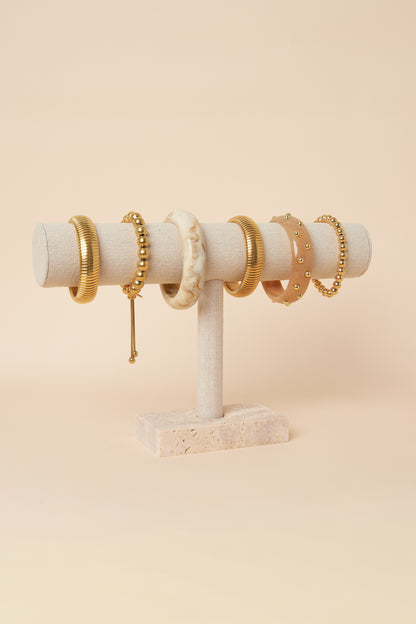 Stenen armbanden display
