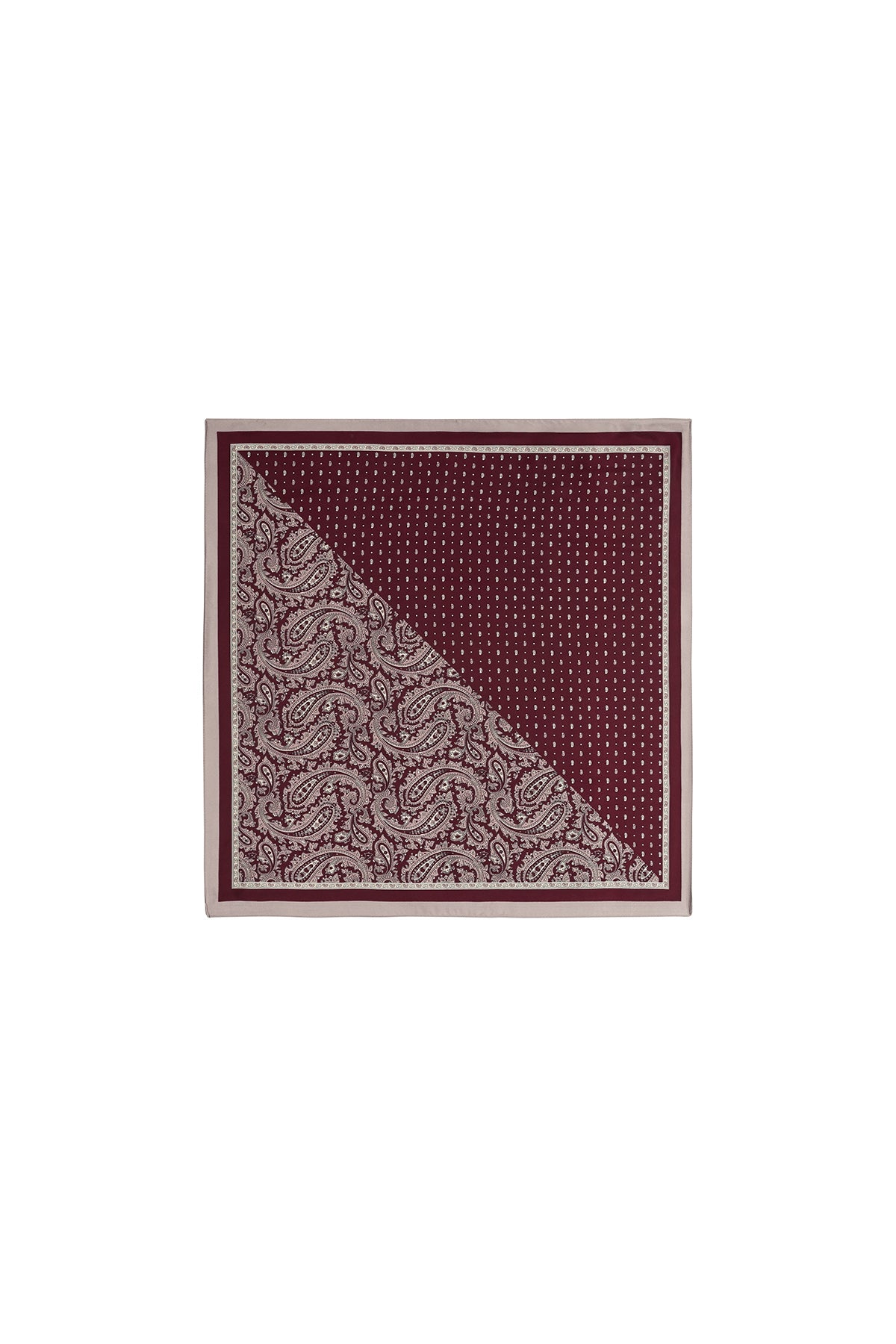 Wintersjaals met paisley-patroon, retro imitatiezijde, dagelijkse accessoires