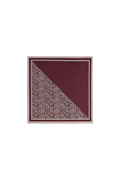 Wintersjaals met paisley-patroon, retro imitatiezijde, dagelijkse accessoires