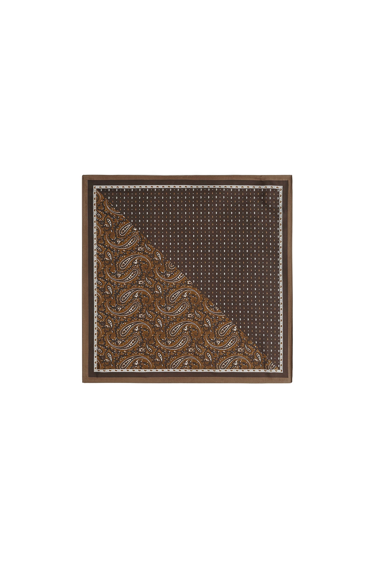 Wintersjaals met paisley-patroon, retro imitatiezijde, dagelijkse accessoires
