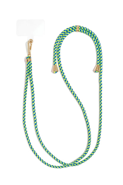 Telefoonketting van patchwork, eenvoudig, polyester, dagelijkse accessoires