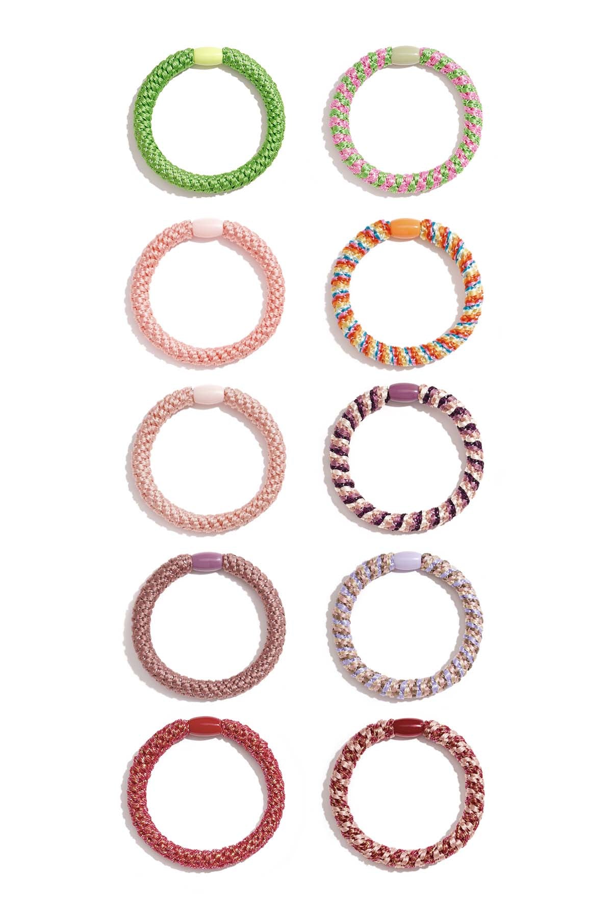 Haarelastiekjes/armbandjes - donkere kleuren