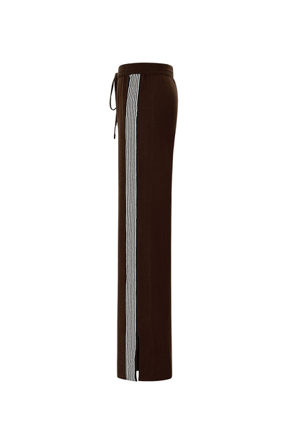 gebreide broek met strepen
