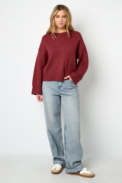 Gebreide Polyestervezel Vrouwen Truien Casual Effen Kleur Herfst/Winter