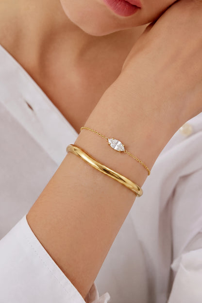 Armbanden met bedeltjes van roestvrij staal in ovale vorm, eenvoudige serie voor dagelijks gebruik, damessieraden