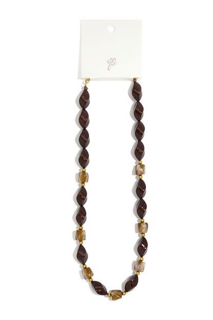 Acryl kralenkettingen met onregelmatige vorm, eenvoudige, alledaagse serie, dames sieraden