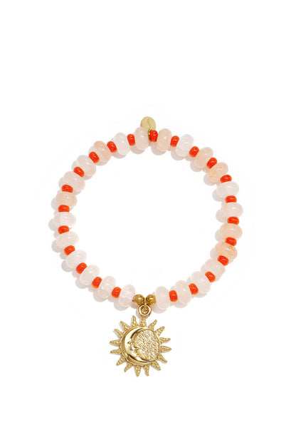 Armbanden van glaskralen met bloemenmotief, casual, dagelijks en eenvoudig, dames sieraden