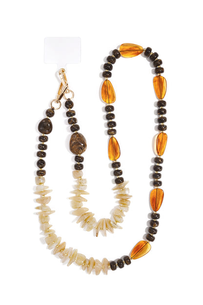 Telefoonketting met kralen, eenvoudige acryl accessoires voor dagelijks gebruik