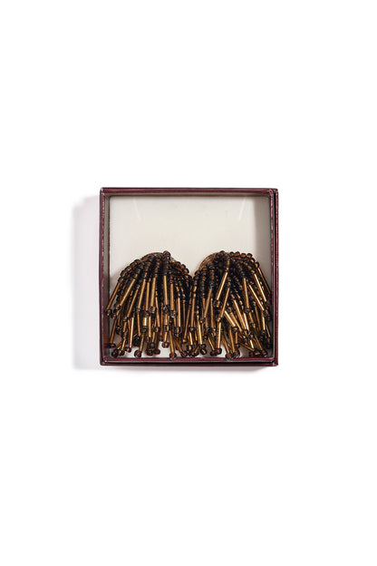 Oorbellen van glaskralen, eenvoudige kralen, dagelijkse sieraden, eenvoudige serie voor dames.
