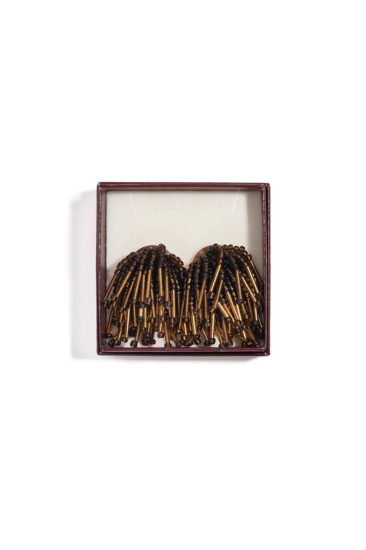 Oorbellen van glaskralen, eenvoudige kralen, dagelijkse sieraden, eenvoudige serie voor dames.