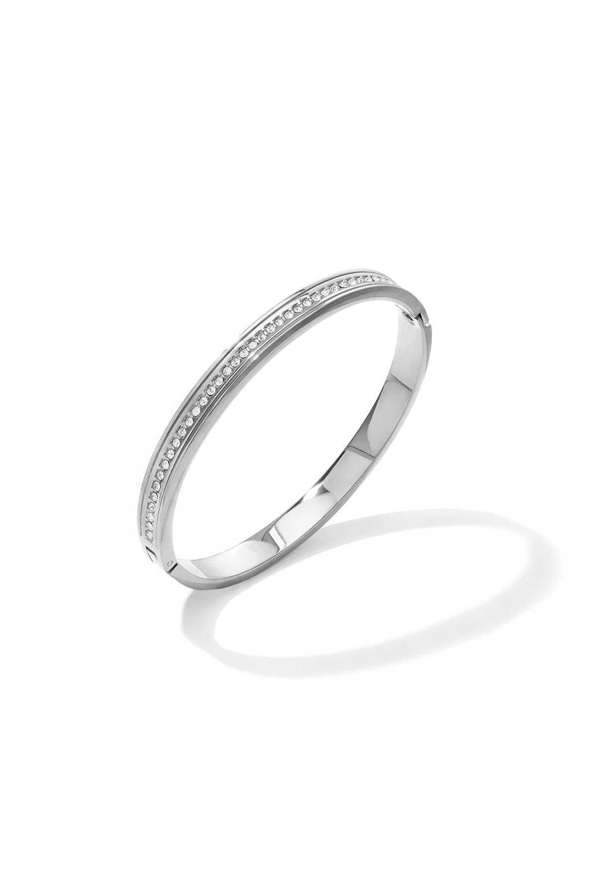 Roestvrijstalen ronde armbanden, eenvoudige dagelijkse sieraden uit de Simple Series voor dames.