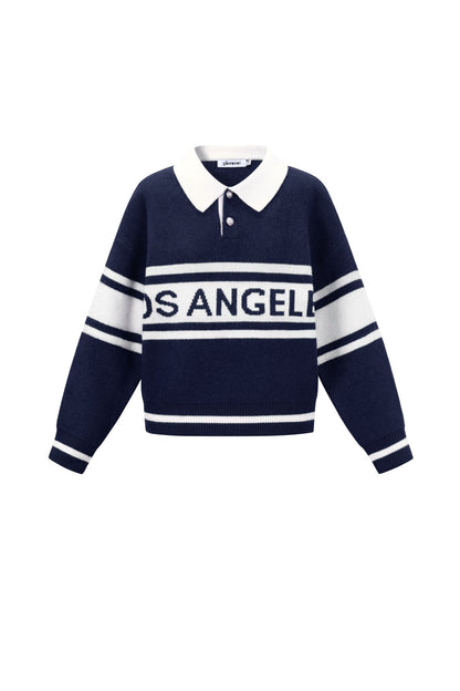 Gebreide Polyestervezel Vrouwen Trui Sporty Letters