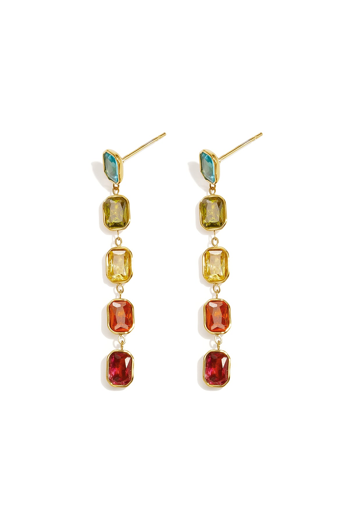 Hangende oorbellen van roestvrij staal met geometrische vorm, elegant, geschikt voor feestjes en bijeenkomsten, luxe serie damessieraden