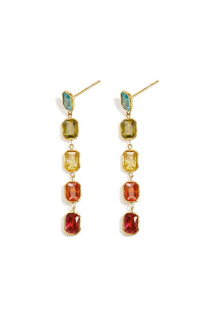 Hangende oorbellen van roestvrij staal met geometrische vorm, elegant, geschikt voor feestjes en bijeenkomsten, luxe serie damessieraden